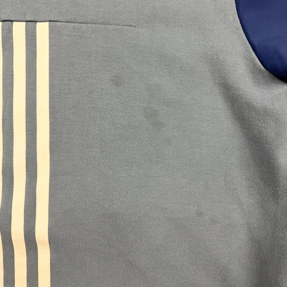 Adidas Mens L Large ZNE Short Sleeve Hoodie Blue CV3286 AZB001